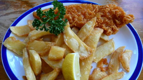 When in London, eat fish and chips!