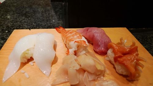 Just some raw fish on rice