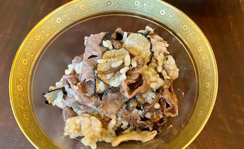 Wagyu sukiyaki rice by Daisuke Shimoyama